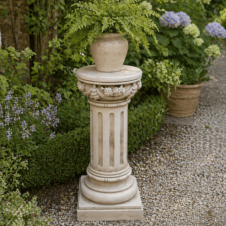 Adorno pedestal clásico estilo romano CASONA DECO decoracion