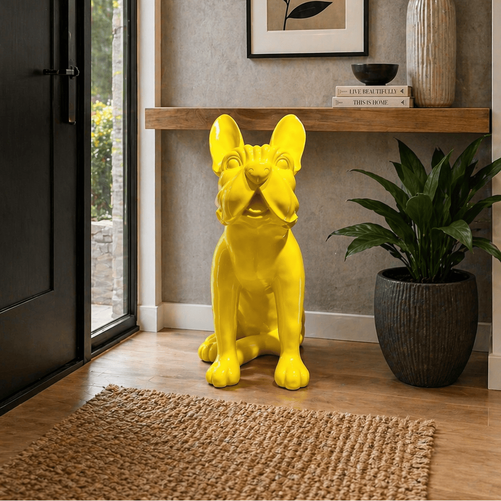 Adorno Perro Xl Amarillo CASONA DECO animales