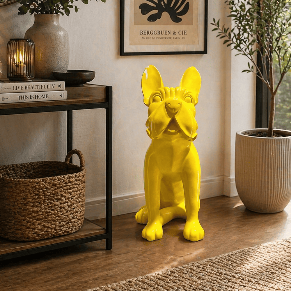 Adorno Perro Xl Amarillo CASONA DECO animales