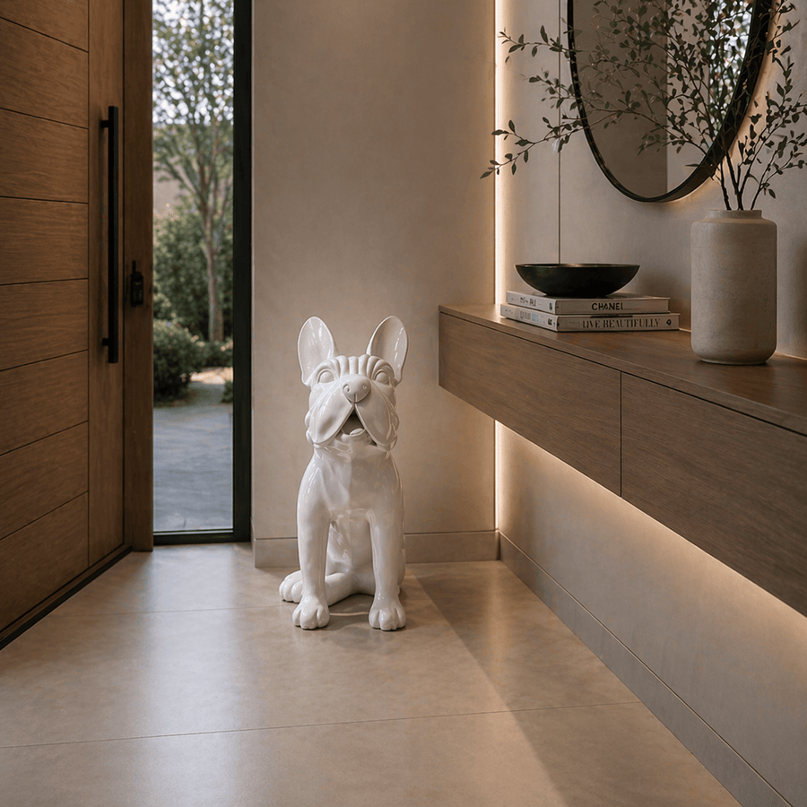 Adorno Perro Xl Blanco CASONA DECO animales