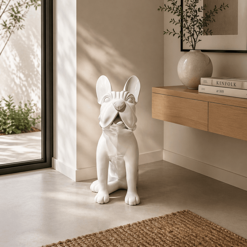 Adorno Perro Xl Blanco CASONA DECO animales