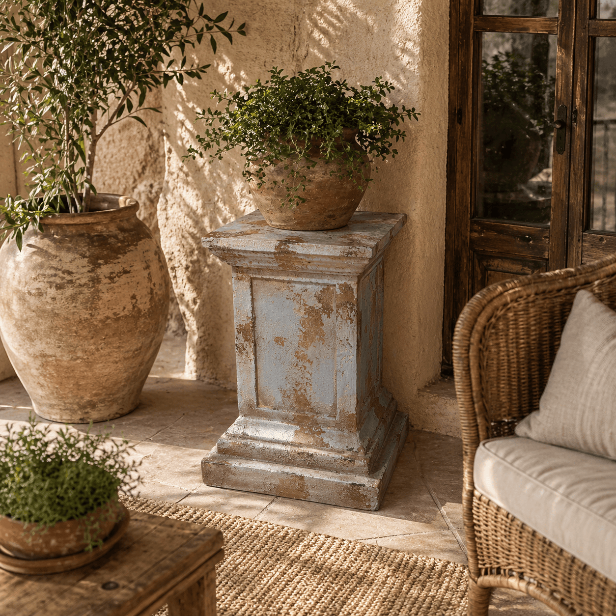 Adorno pilar cuadrado CASONA DECO decoracion