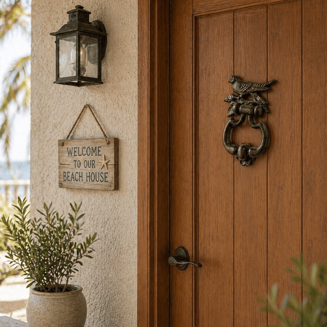 Adorno Toca puerta pajarito de hierro CASONA DECO decoracion