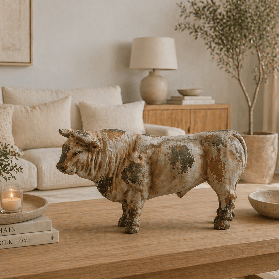Adorno toro marron CASONA DECO animales