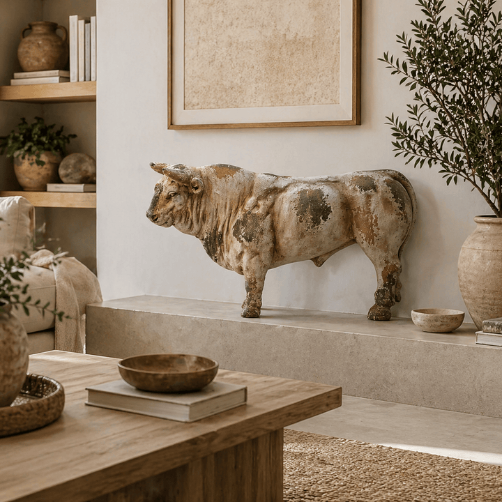 Adorno toro marron CASONA DECO animales