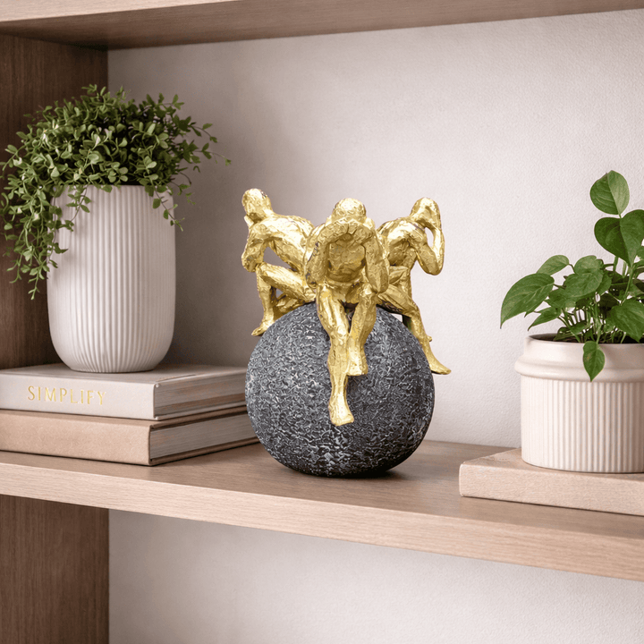 Adorno Trio sabio en esfera CASONA DECO decoracion