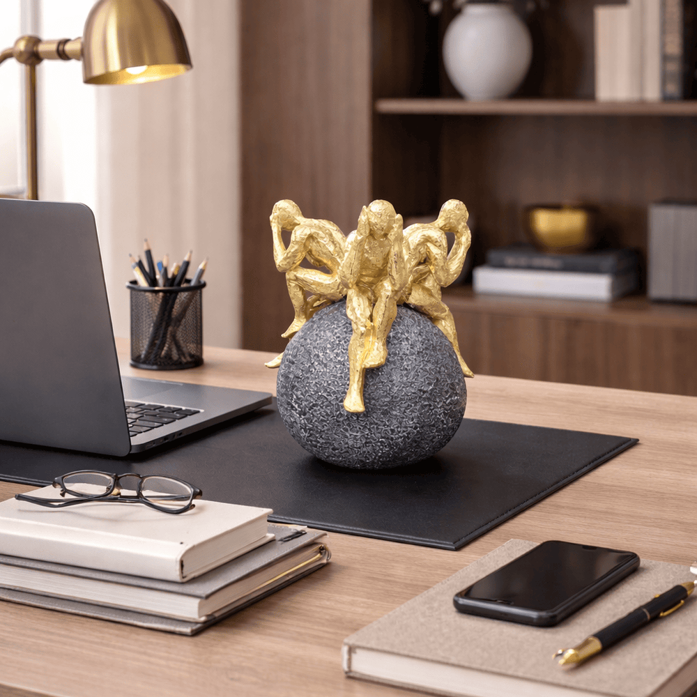 Adorno Trio sabio en esfera CASONA DECO decoracion