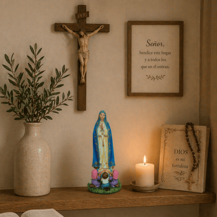 Adorno Virgen de Fátima CASONA DECO decoracion