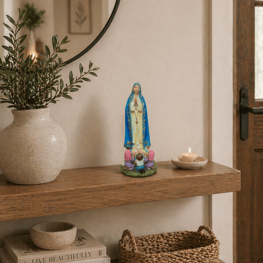 Adorno Virgen de Fátima CASONA DECO decoracion