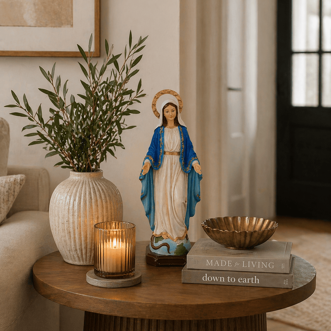 Adorno Virgen de la Inmaculada Concepcion CASONA DECO decoracion