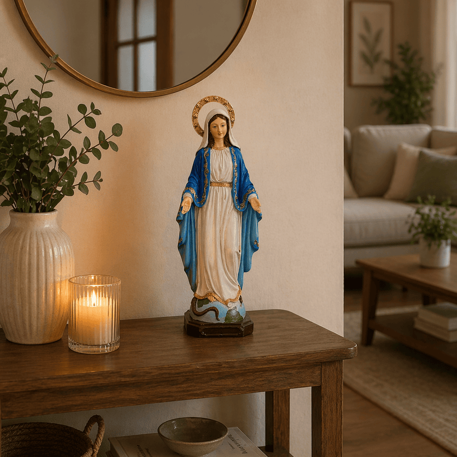 Adorno Virgen de la Inmaculada Concepcion CASONA DECO decoracion