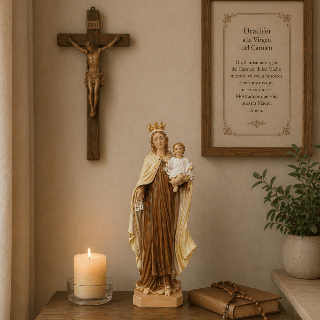 Adorno Virgen del Carmen CASONA DECO decoracion