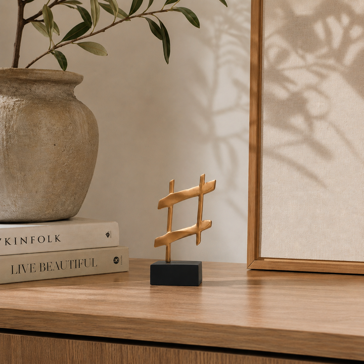 Adorno Numeral Dorado CASONA DECO