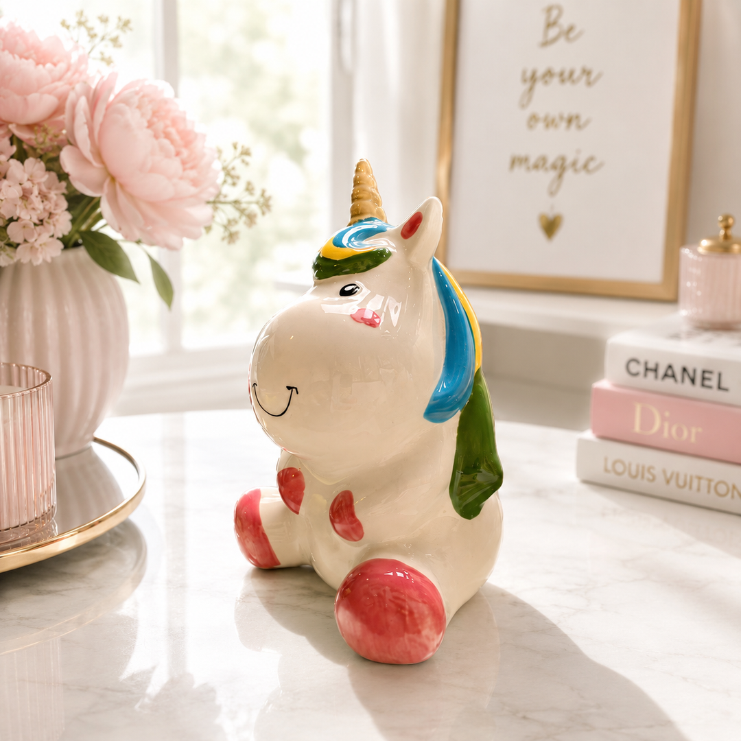 Alcancia Unicornio Sentado