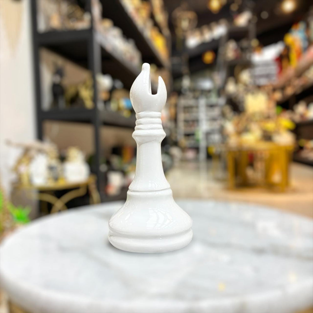 Alfil ajedrez blanco CASONA DECO decoracion