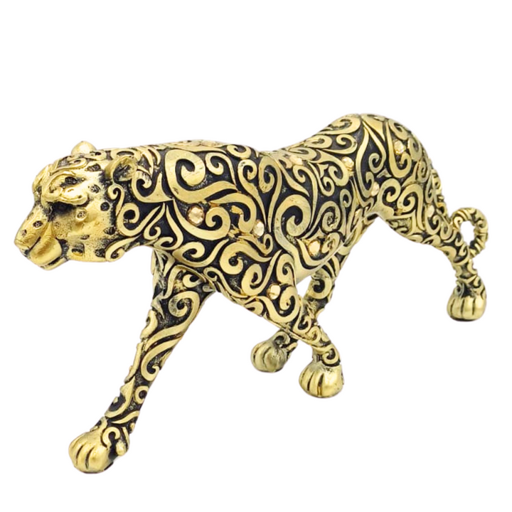 Leopardo color Dorado con Negro