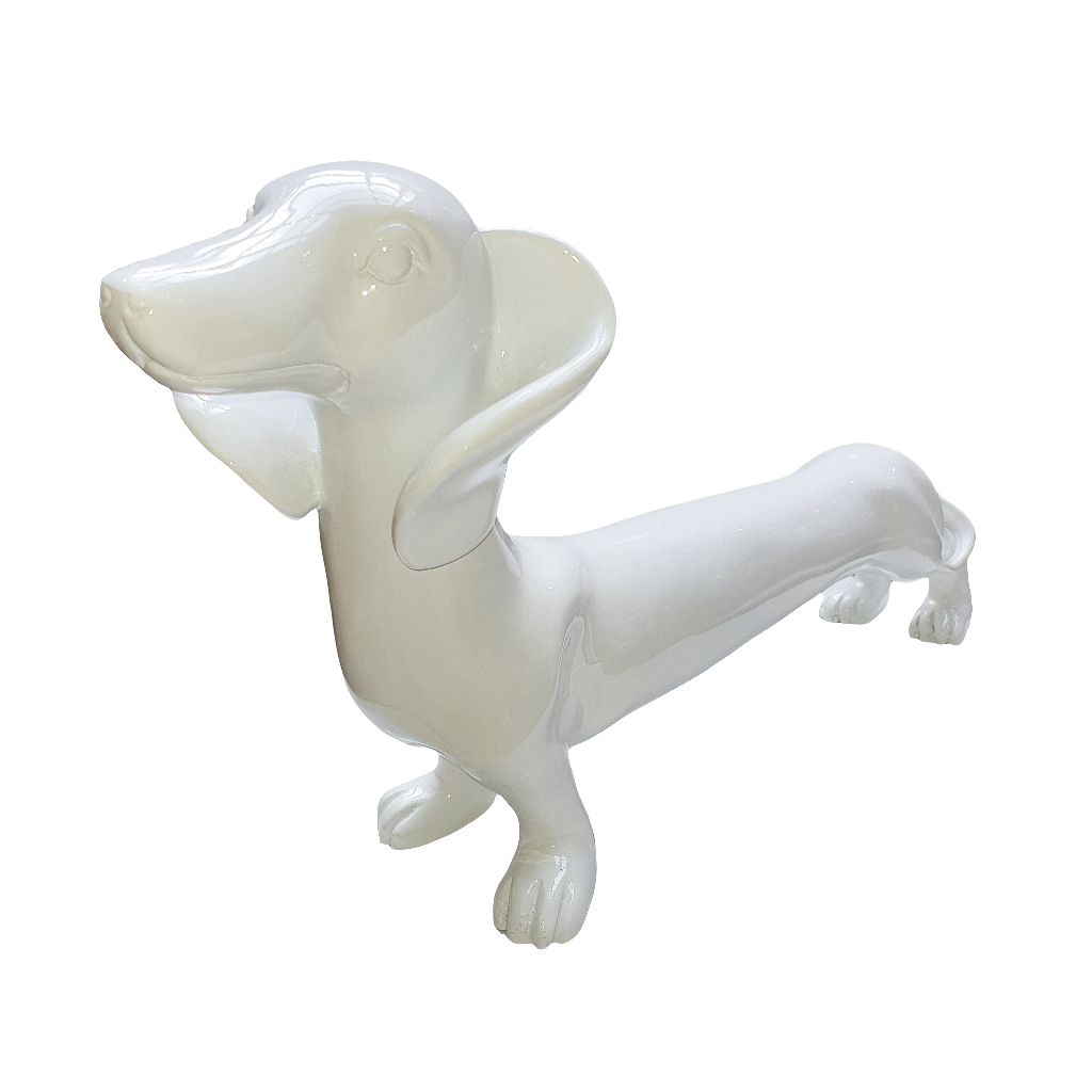 Perro Salchicha Blanco