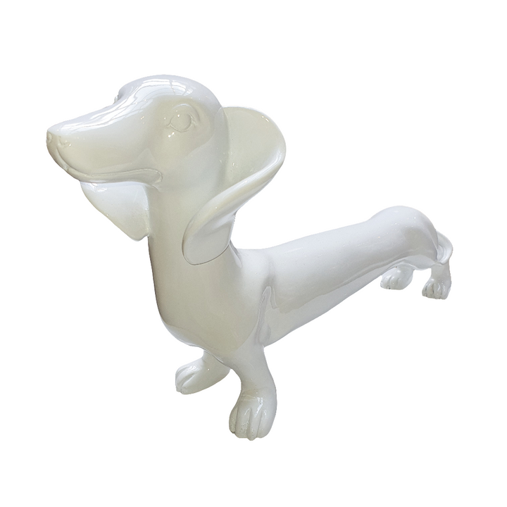 Perro Salchicha Blanco