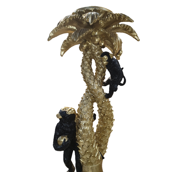 Candelabro Dorado Monos 9393-20