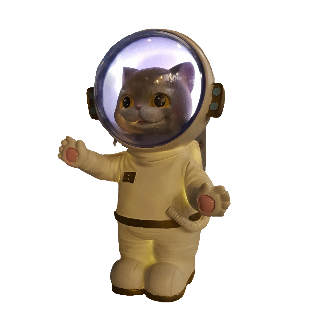 Gato Astronauta con Luz