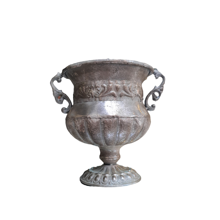Copa con diseños color Plateado