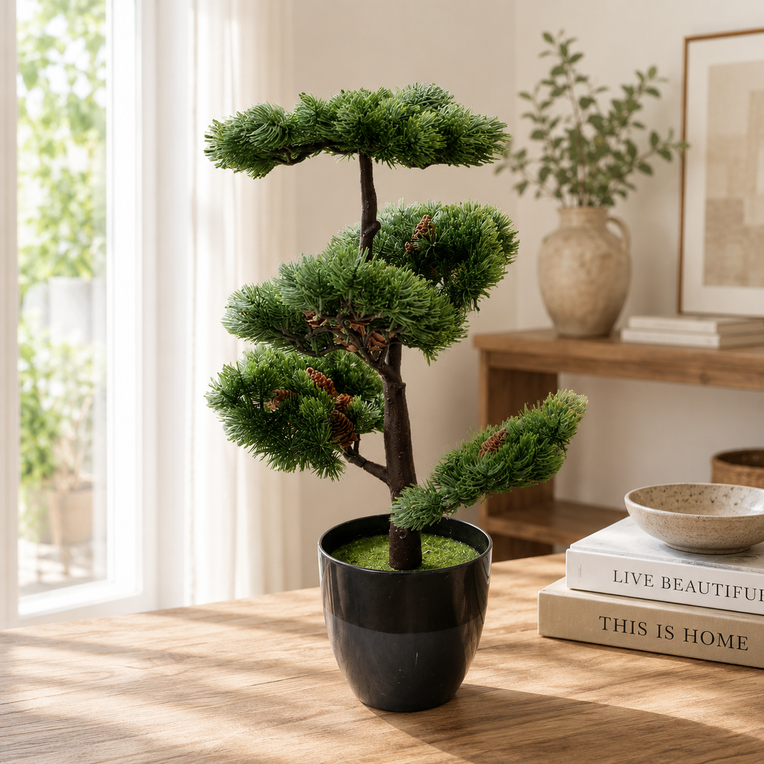 Bonsai Artificial Maceta Negra