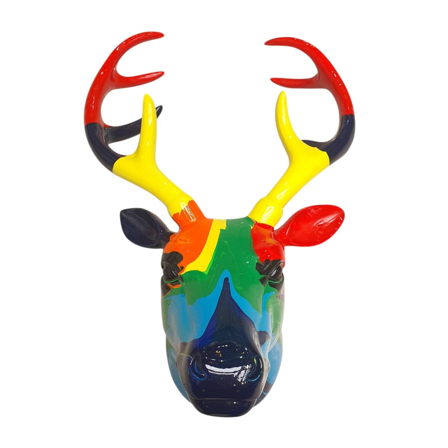 Cabeza Ciervo Multicolor - OUTLET CASONA DECO animales