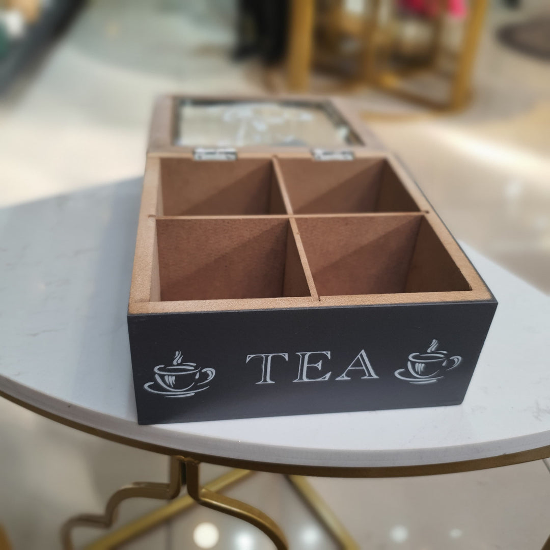 Caja de Te gris 4 espacios CASONA DECO cocina
