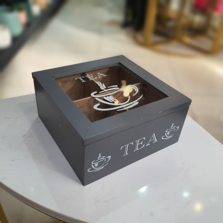 Caja de Te gris 4 espacios CASONA DECO cocina