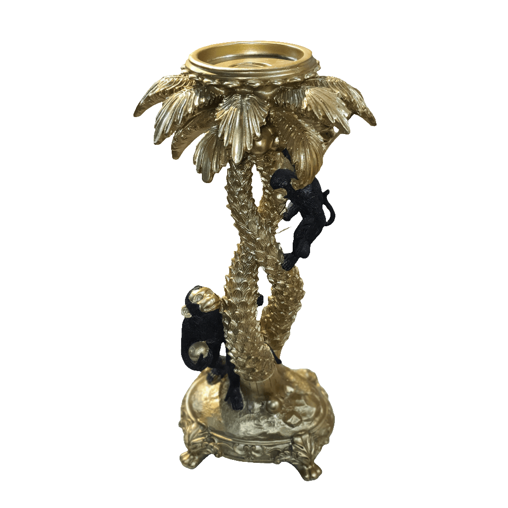 Candelabro decorativo Dorado con Monos CASONA DECO decoracion
