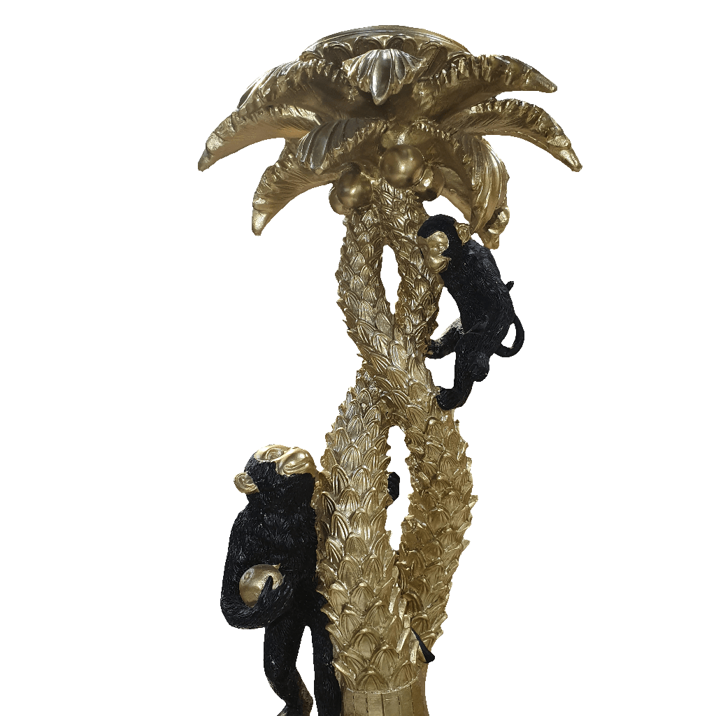 Candelabro decorativo Dorado con Monos CASONA DECO decoracion