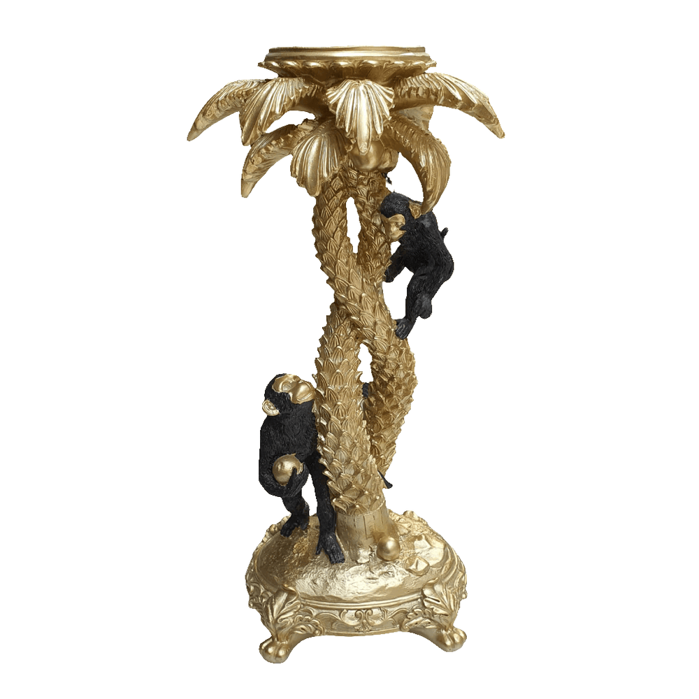 Candelabro decorativo Dorado con Monos CASONA DECO decoracion