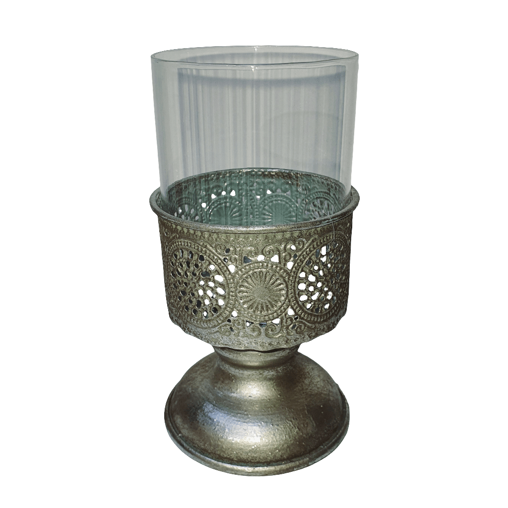 Candelabro plateado CASONA DECO decoracion