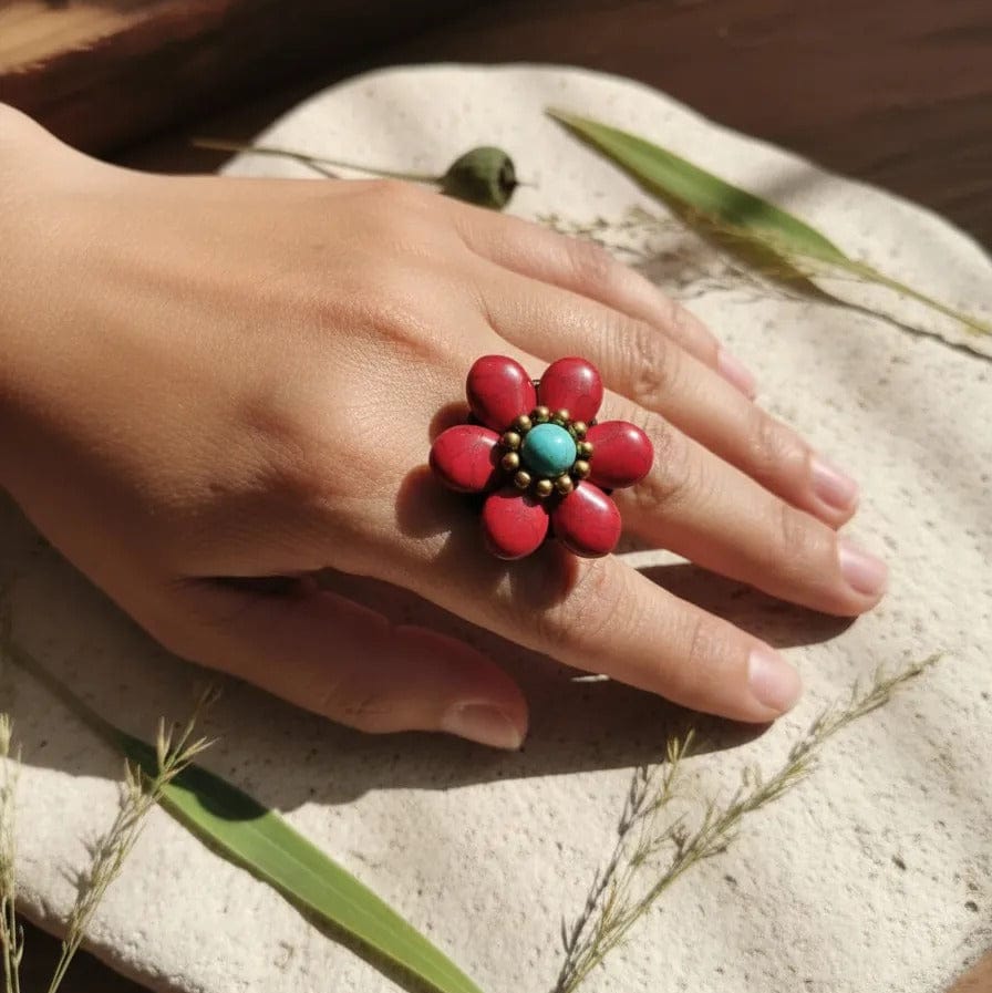 Anillo Keira coral CASONA DECO anillo