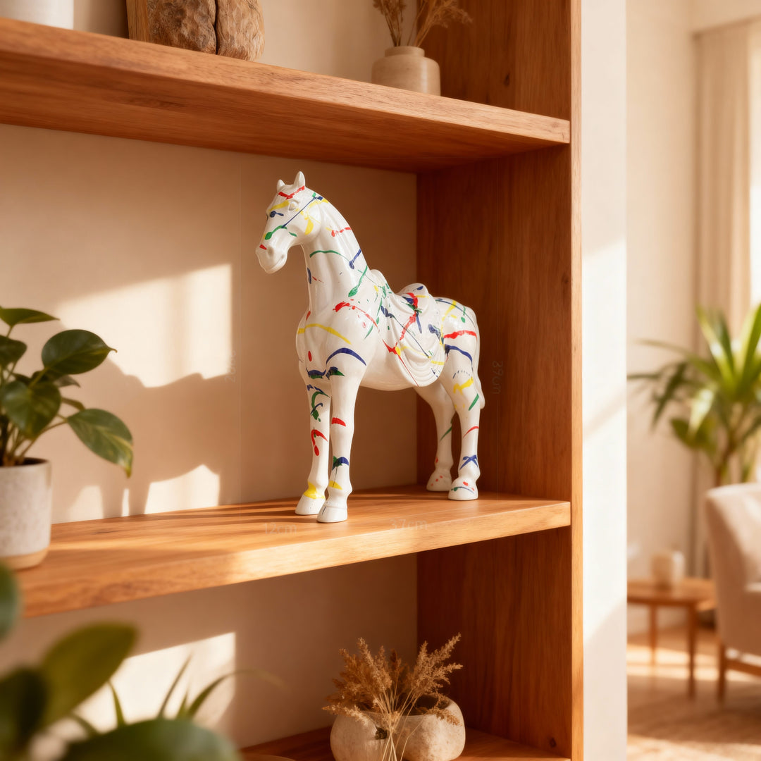 Caballo Blanco Multicolor CASONA DECO animales
