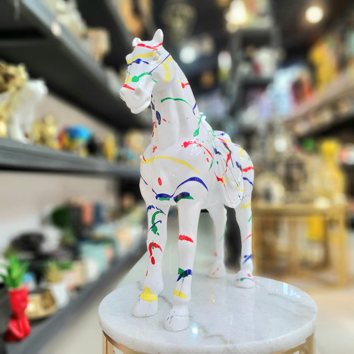Caballo Blanco Multicolor CASONA DECO animales