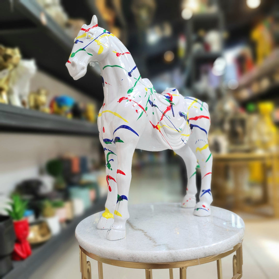 Caballo Blanco Multicolor CASONA DECO animales