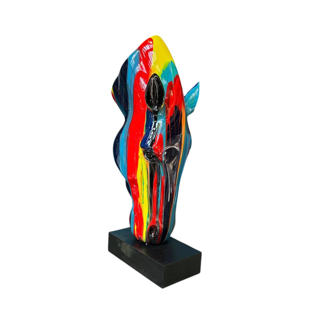 Caballo colores base negra M CASONA DECO animales
