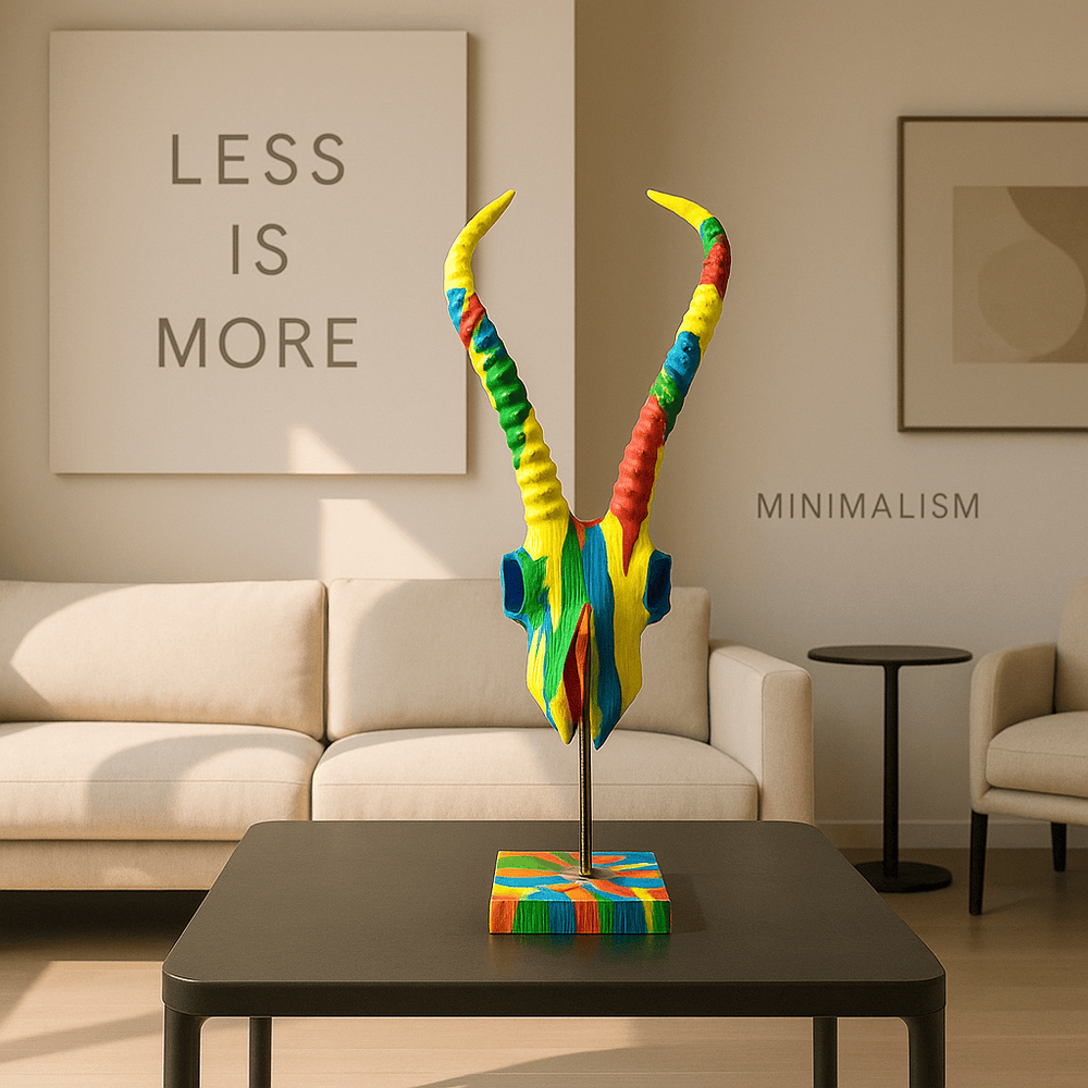 Craneo Antilope Multicolor CASONA DECO animales