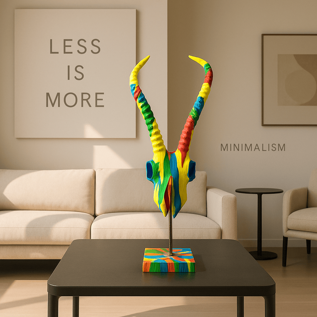Craneo Antilope Multicolor CASONA DECO animales