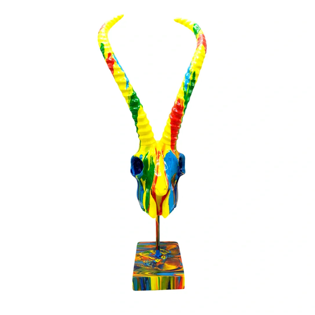 Craneo Antilope Multicolor CASONA DECO animales