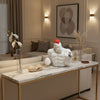 Gorila blanco decorativo