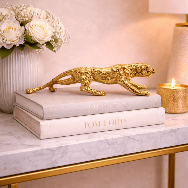 Leopardo decorativo Dorado S