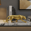 Leopardo decorativo Geometrico Dorado S