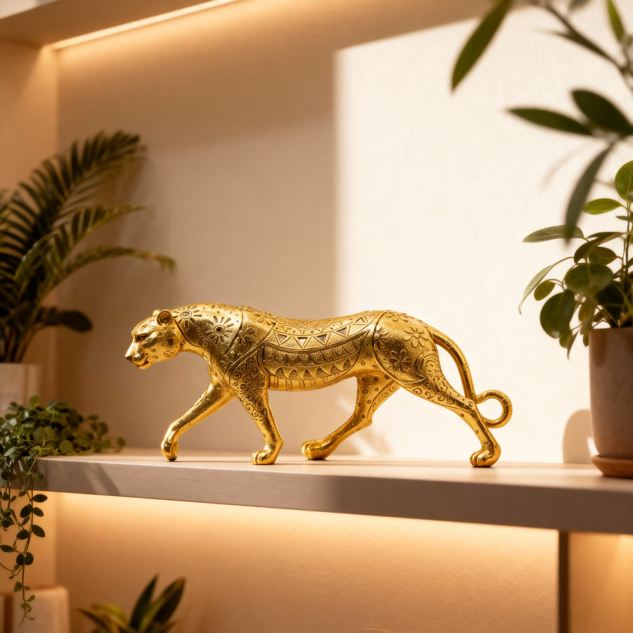 Leopardo Dorado  S CASONA DECO animales