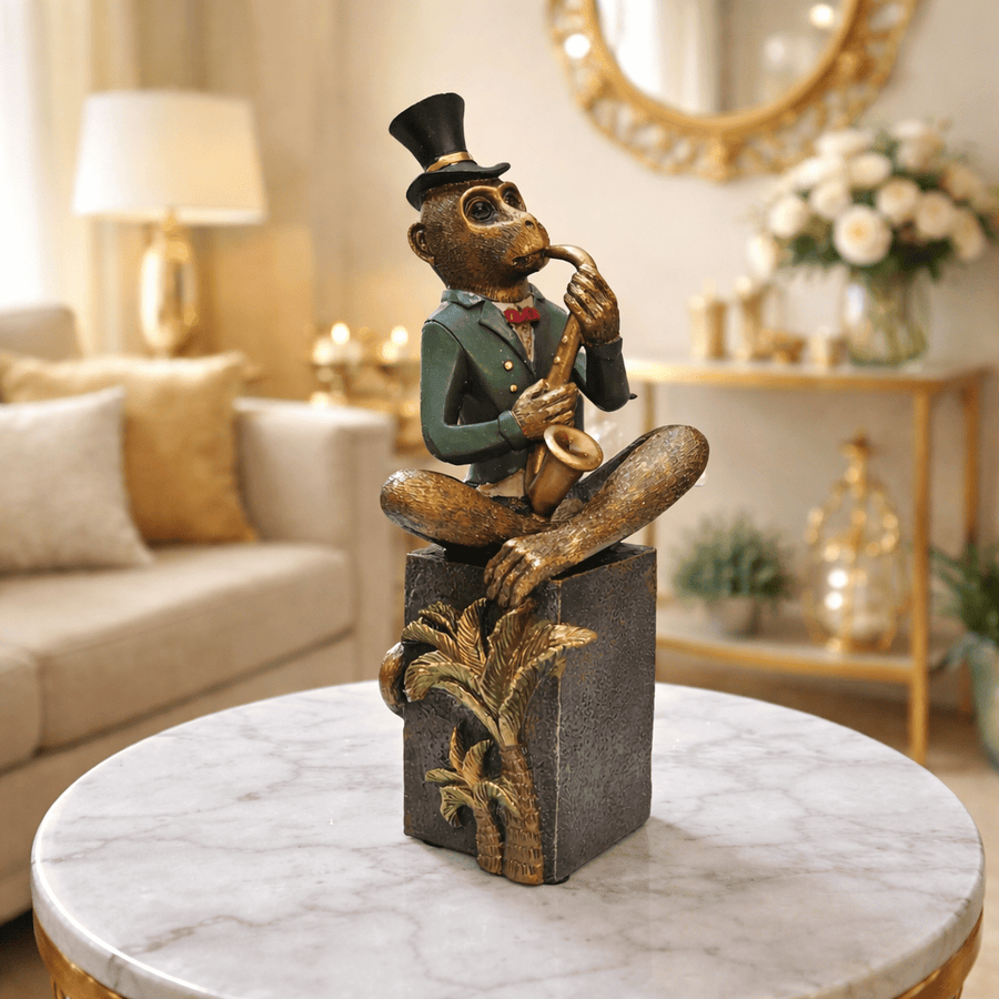 Mono decorativo tocando el Saxofon M CASONA DECO animales