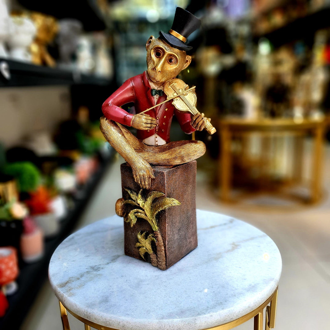 Mono decorativo tocando el violín CASONA DECO animales