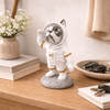 Perro bulldog frances Astronauta Saludando