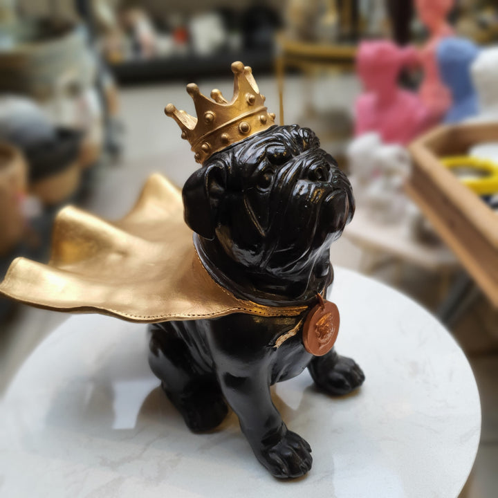 Perro Bulldog inglés Capa + Corona CASONA DECO animales