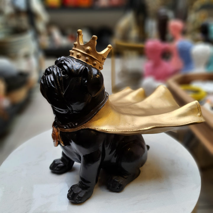 Perro Bulldog inglés Capa + Corona CASONA DECO animales